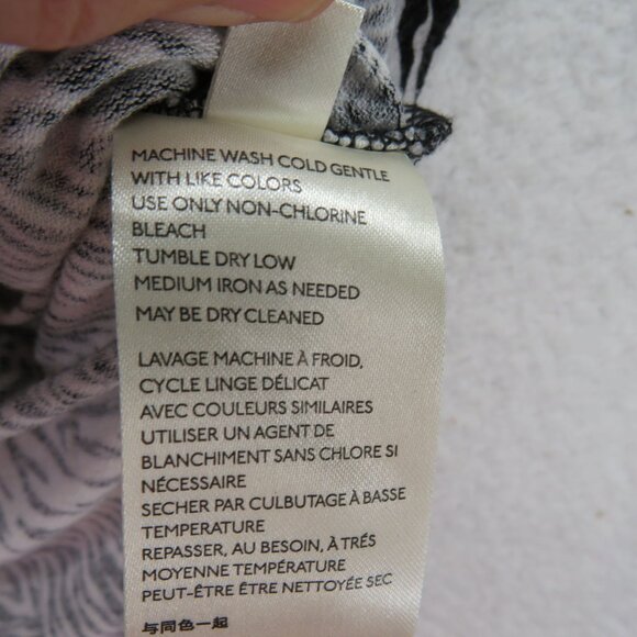 Free People Shirt Size XS Black White Zebra Print Ruched Collared Halter Top - Picture 6 of 9